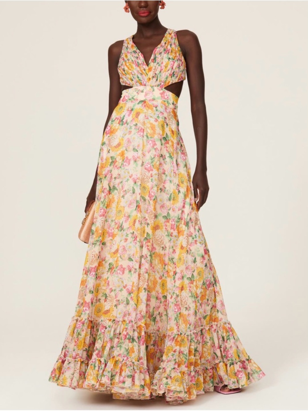 Ieena for MacDuggal Floral Tie Back Gown Retail